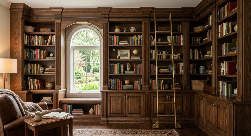 Custom Bookcase Installation in Charlotte, NC