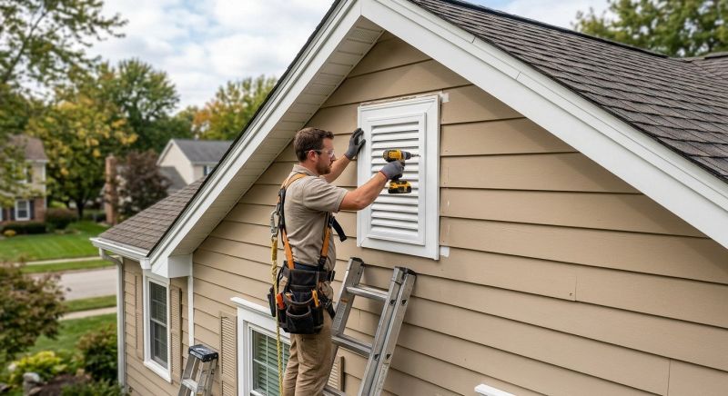 Gable Vent Installation in Kansas City, KS